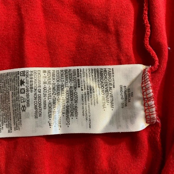 Nike lot (2) one piece footed 6 mos Preowned nike logo - Picture 9 of 12